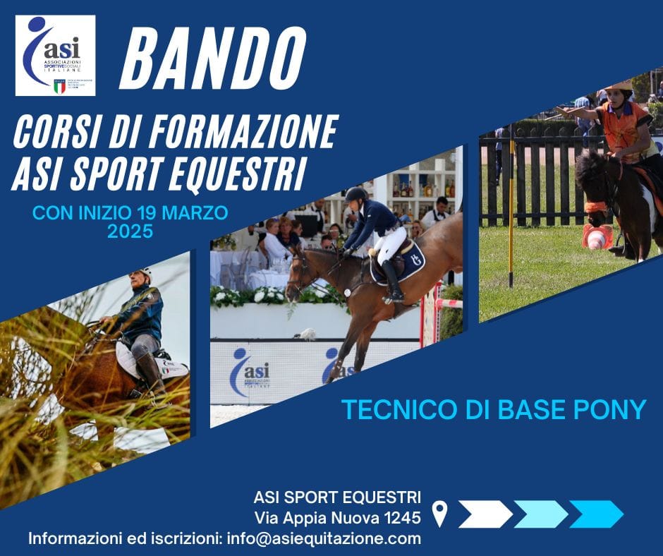 Corso di Formazione TECNICO DI BASE PONY